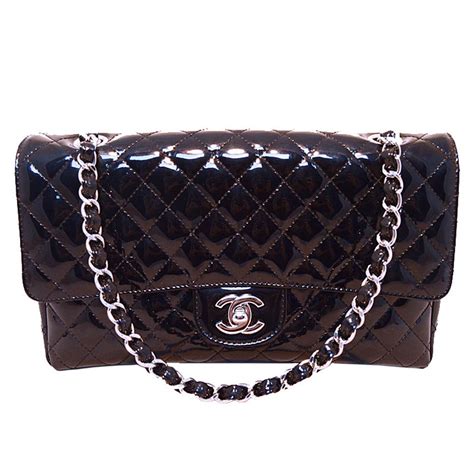 chanel patent leather bag replica|chanel patent leather shoulder bags.